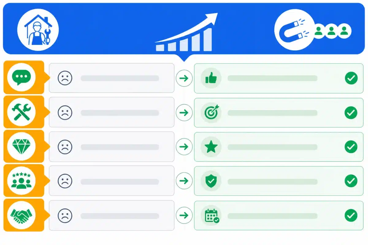 Transformer votre visibilité digitale en demandes quali Transformer votre visibilité digitale en demandes qualifiées — Infographie — défis artisans — Artisanat d'art