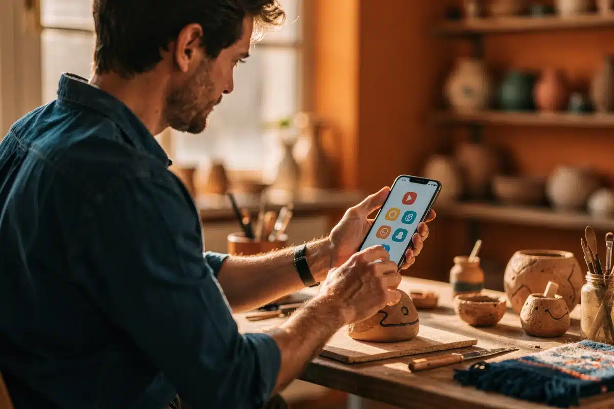 réseaux sociaux artisanat — Réseaux sociaux et artisanat d’art : la méthode concrète