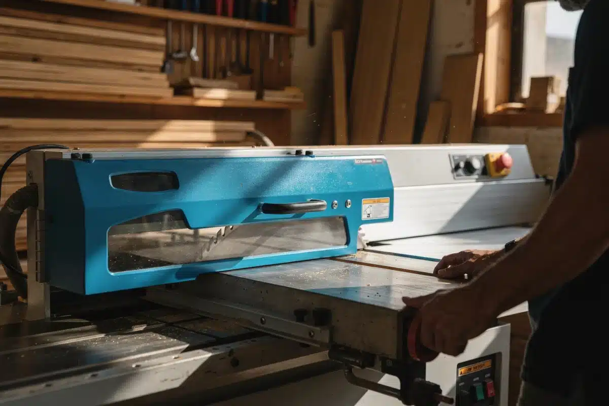 Sécuriser l’électricité et les machines sans surinvesti Sécuriser l’électricité et les machines sans surinvestir — Illustration — atelier conforme — Artisanat d'art