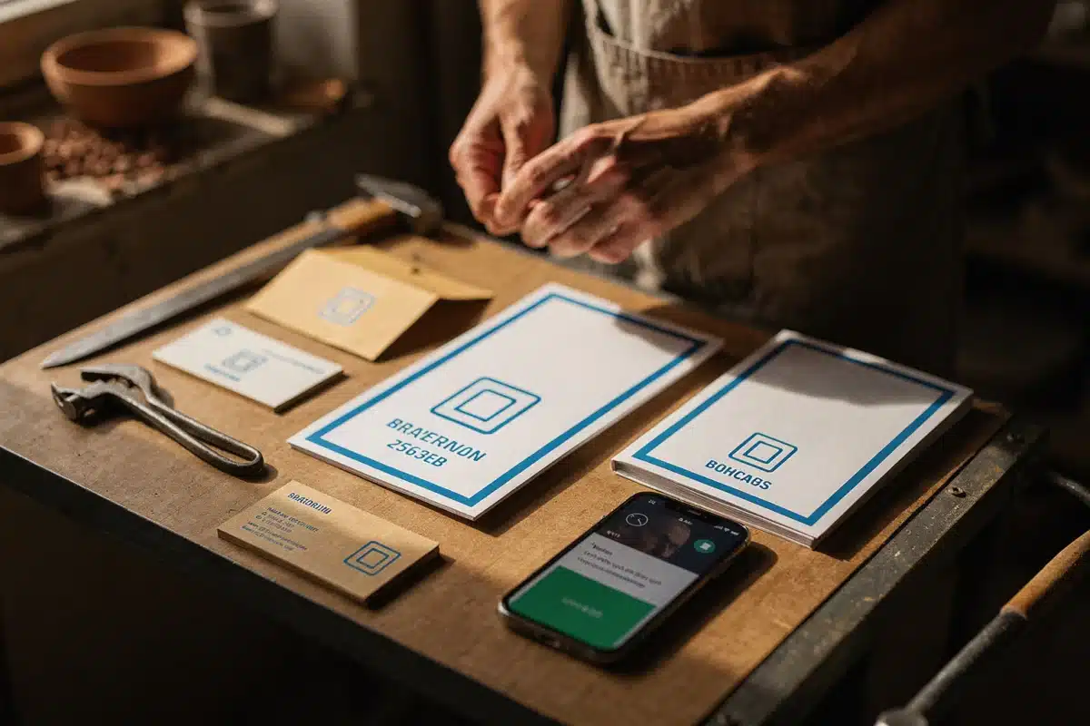 Construire une identité de marque artisanale qui inspir Construire une identité de marque artisanale qui inspire confiance — Illustration — communication artisan — Artisanat d&