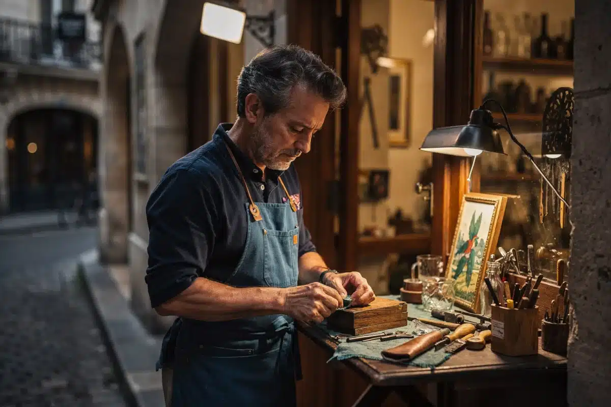 Quartiers parisiens : où chercher des ateliers selon l’ Quartiers parisiens : où chercher des ateliers selon l’ambiance — Illustration — portraits d'artisans — Artisanat d'