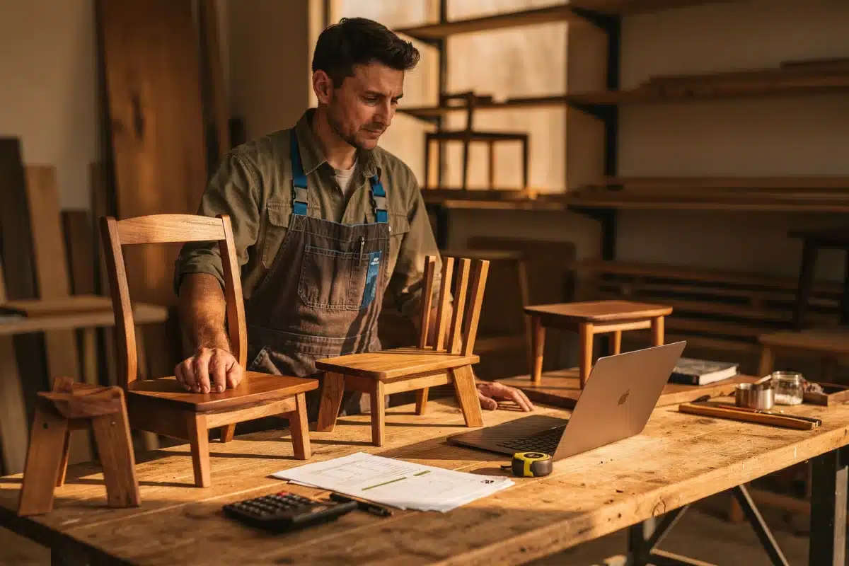 prix mobilier bois — Prix mobilier bois : fixer le bon tarif, sans vendre à perte
