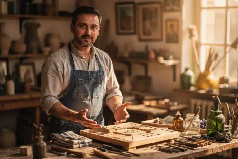 Storytelling artisan : la méthode pour un récit d’atelier qui vend - Bijouterie, Joaillerie, Orfèvrerie, Horlogerie, Site vitrine artisan & Communication - Artisanat d'art storytelling artisan — Storytelling artisan : la méthode pour un récit d’atelier qui vend