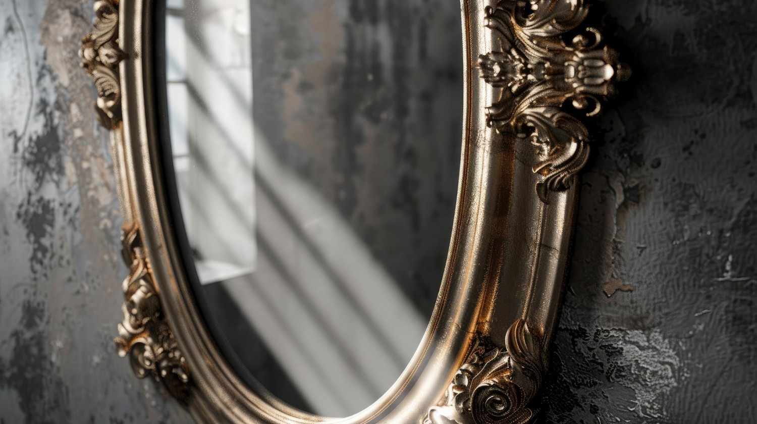 Réparer un miroir ancien : tain piqué, glace, cadre - Artisanat d'art